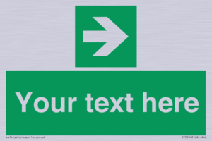 Custom Arrow Right Sign